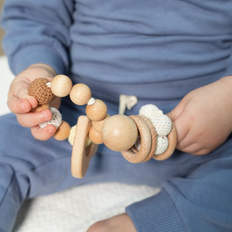 Nestling Ring - Wooden Baby Rattle