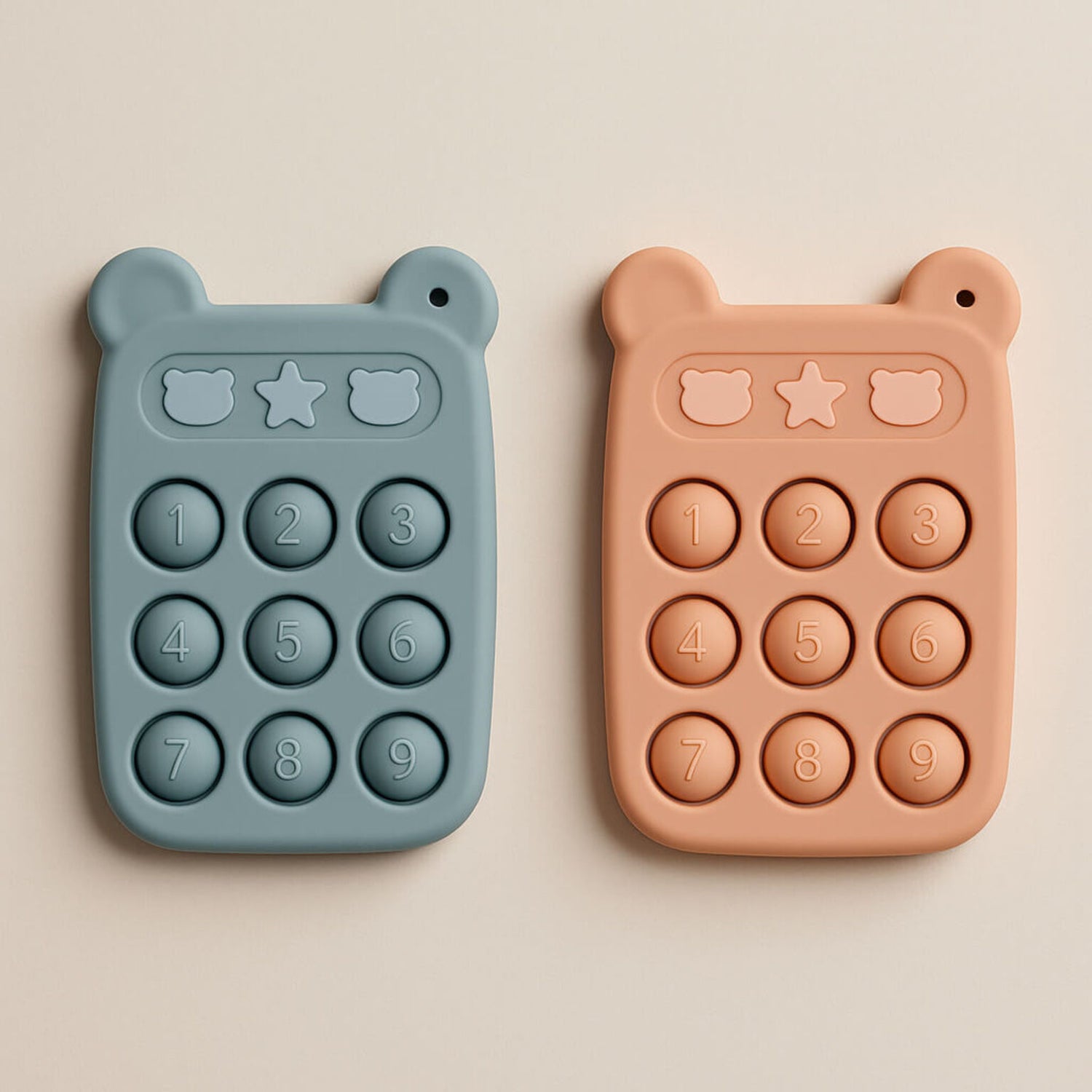 Beary Press on Phone teething Toy