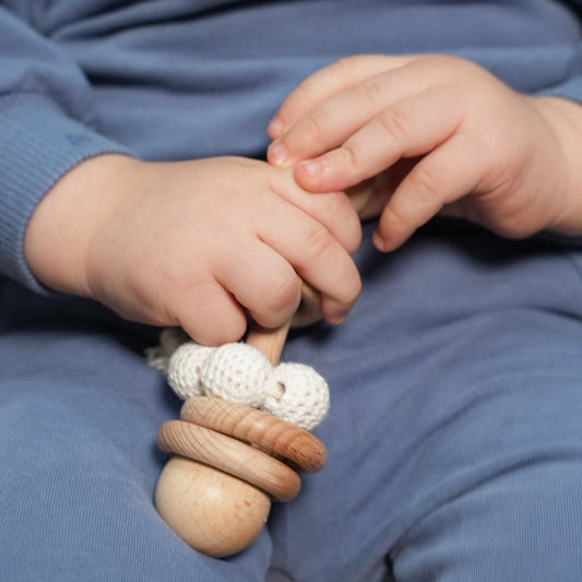 Bubb Bell Wooden Teething Rattle